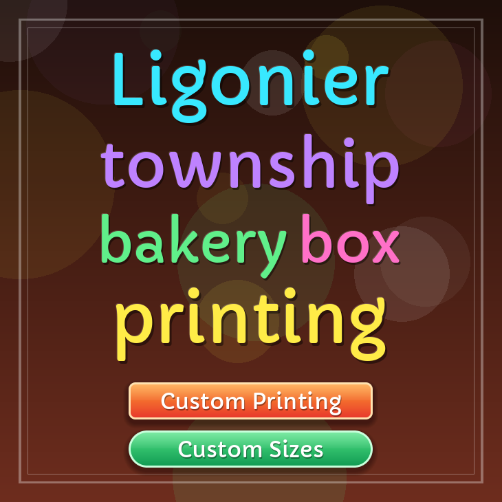 Ligonier Township bakery box printing