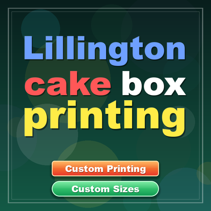 Lillington cake box printing