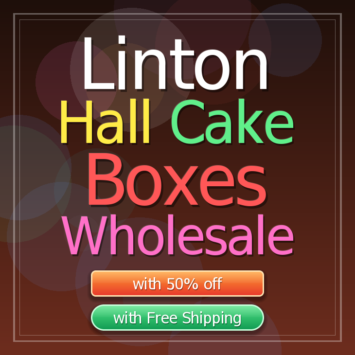 Linton Hall cake boxes
