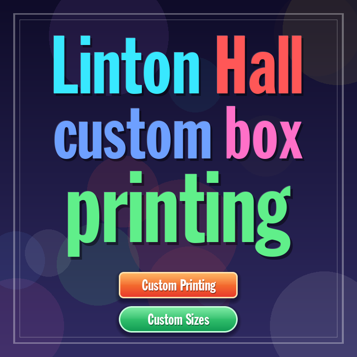 Linton Hall custom box printing
