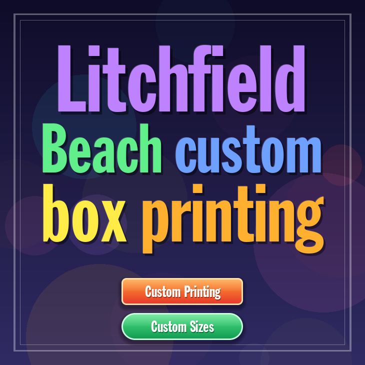 Litchfield Beach custom box printing