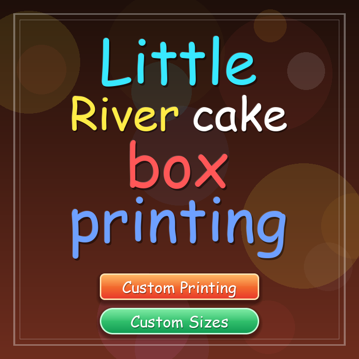 Little River cake box printing