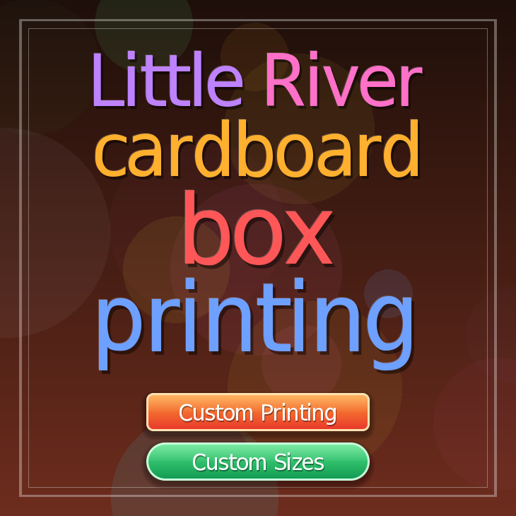 Little River cardboard box printing