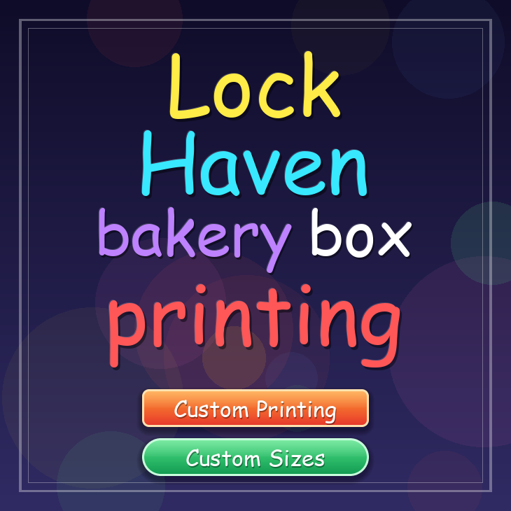 Lock Haven bakery box printing