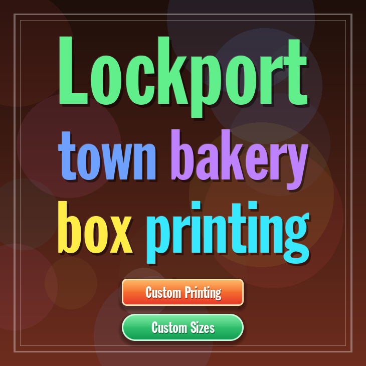 Lockport Town bakery box printing