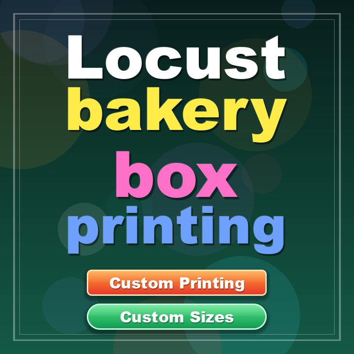 Locust bakery box printing