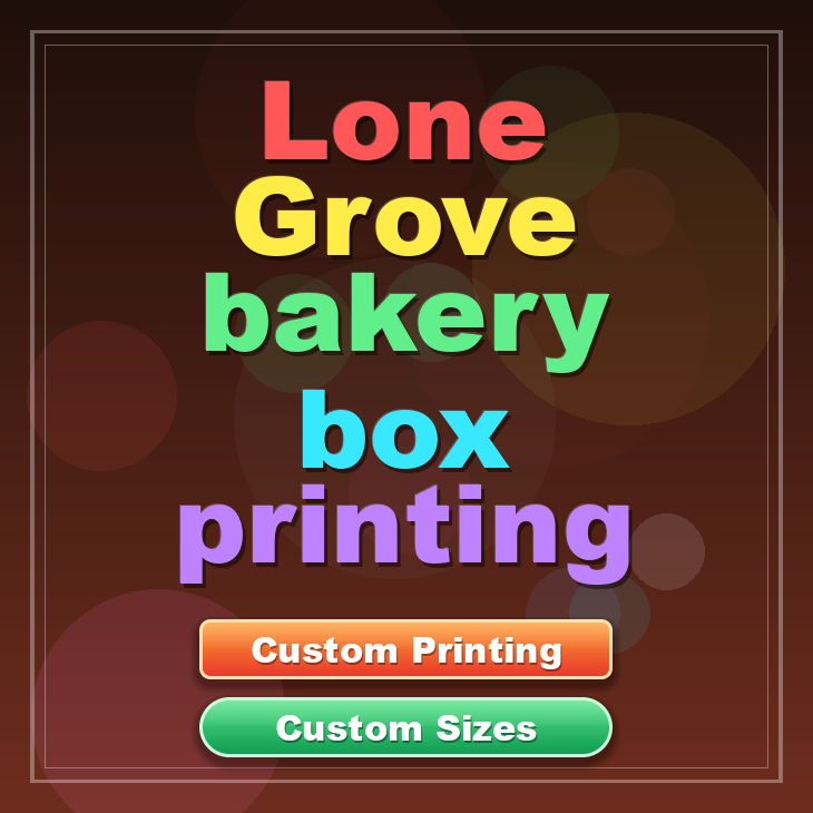 Lone Grove bakery box printing