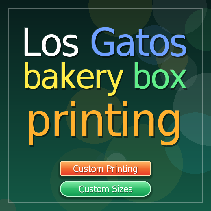 Los Gatos bakery box printing
