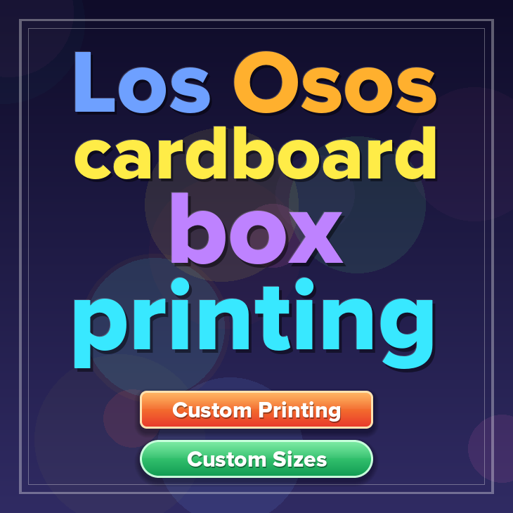 Los Osos cardboard box printing