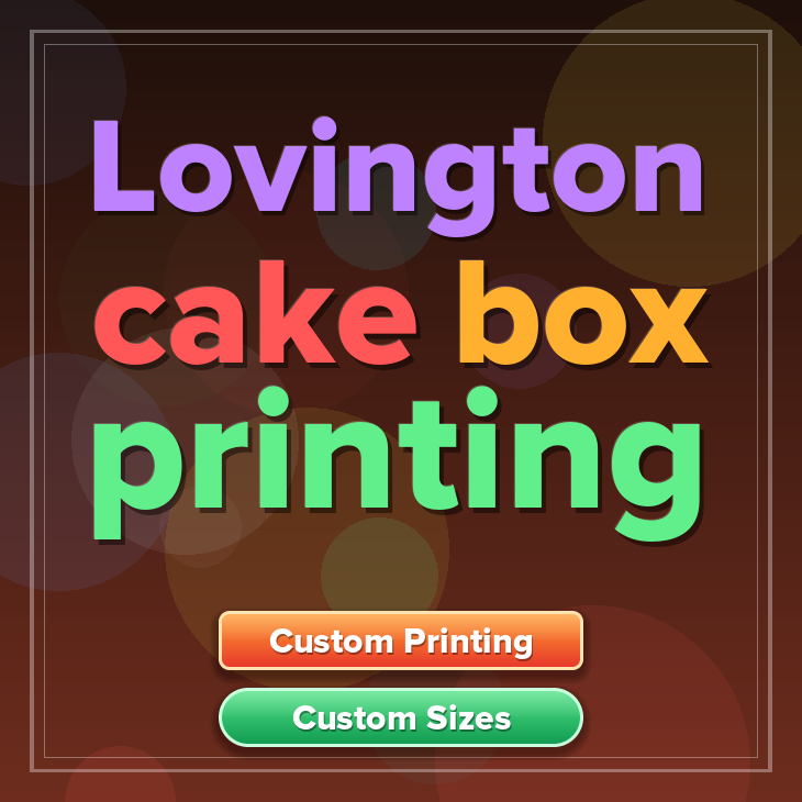 Lovington cake box printing