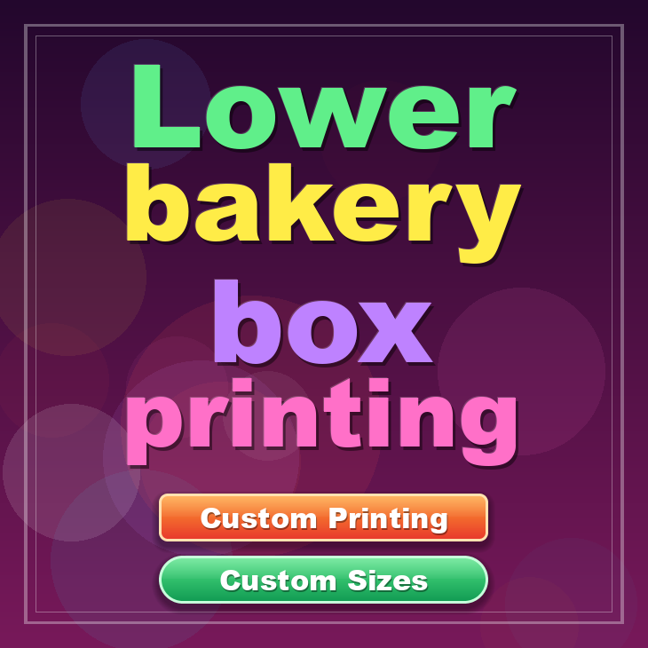 Lower bakery box printing