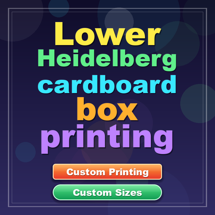 Lower Heidelberg cardboard box printing