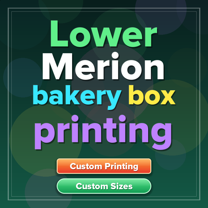 Lower Merion bakery box printing