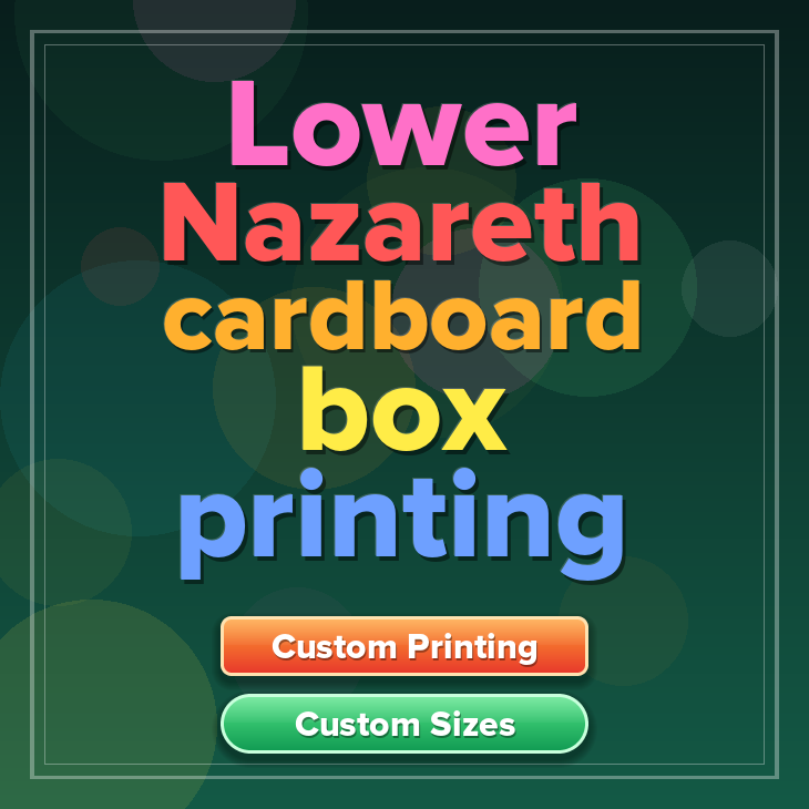 Lower Nazareth cardboard box printing