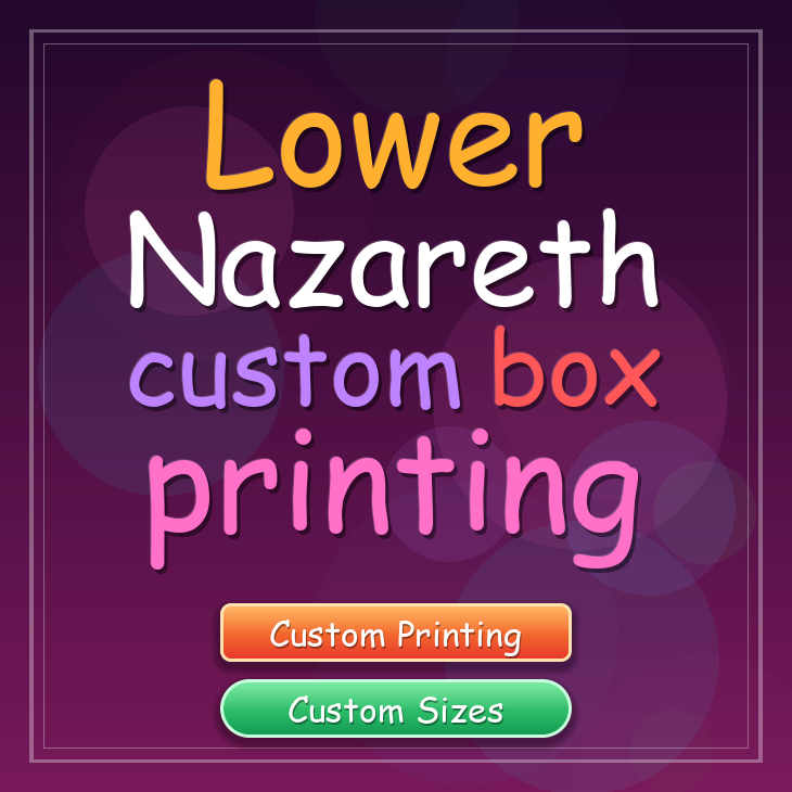 Lower Nazareth custom box printing