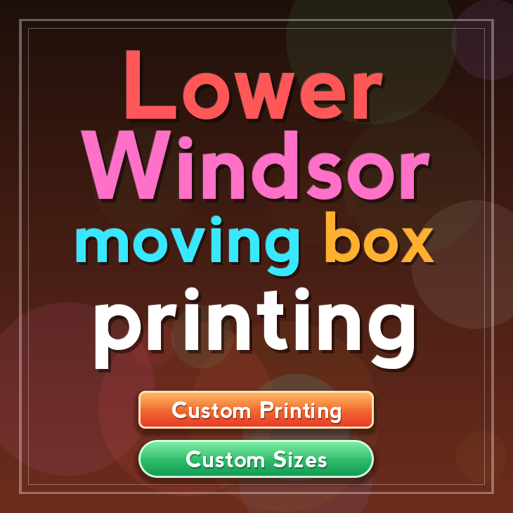 Lower Windsor moving box printing