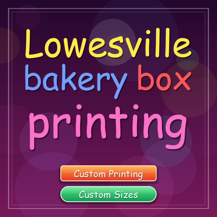 Lowesville bakery box printing