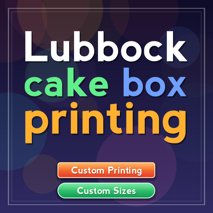 Lubbock cake box printing