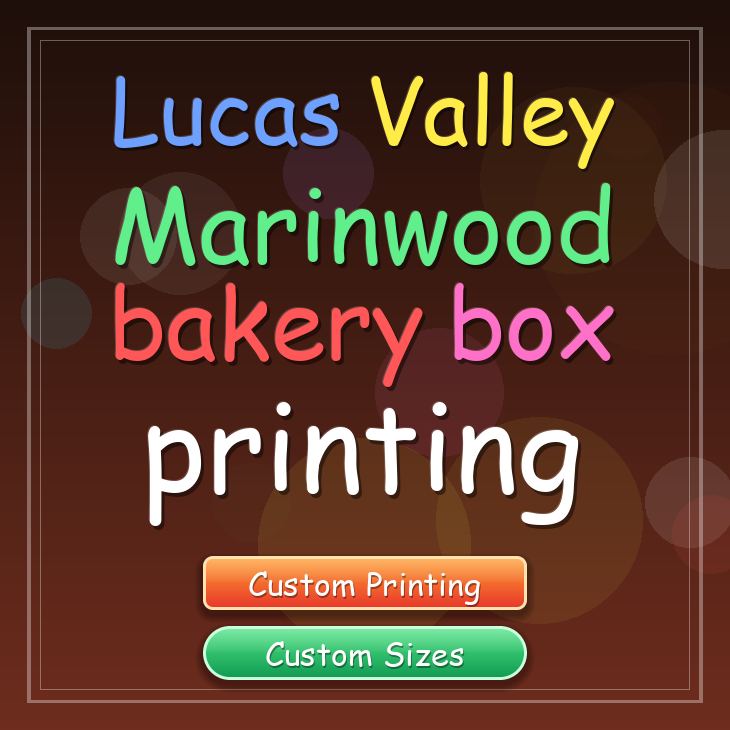 Lucas Valley Marinwood bakery box printing