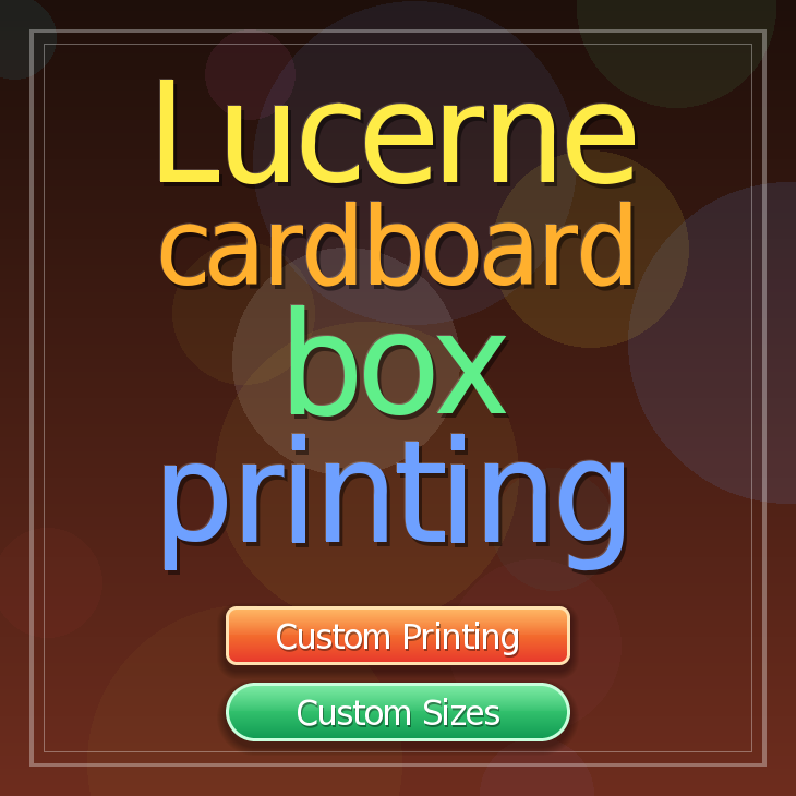 Lucerne cardboard box printing