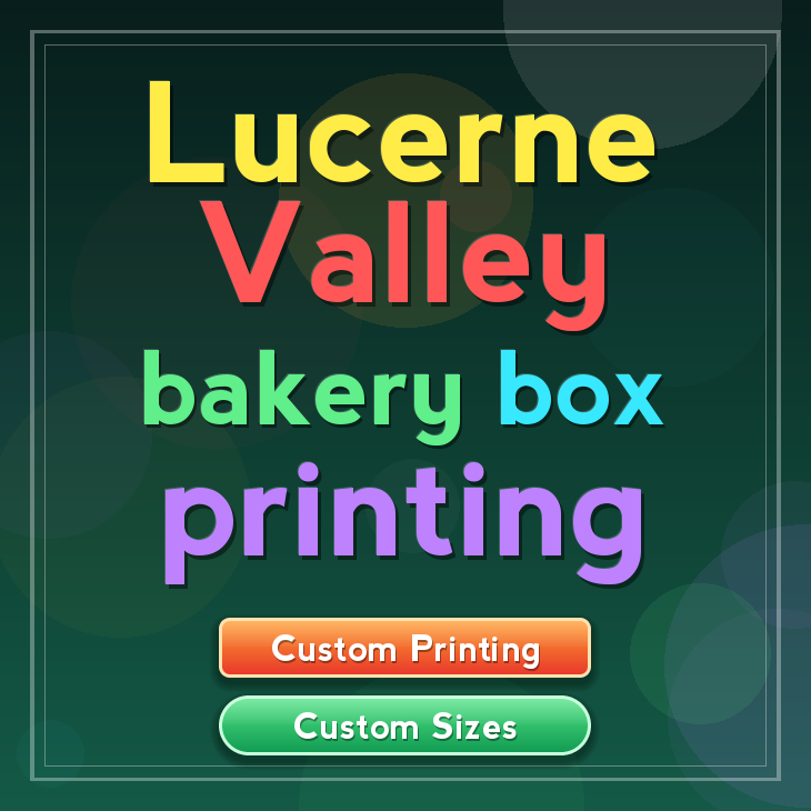 Lucerne Valley bakery box printing