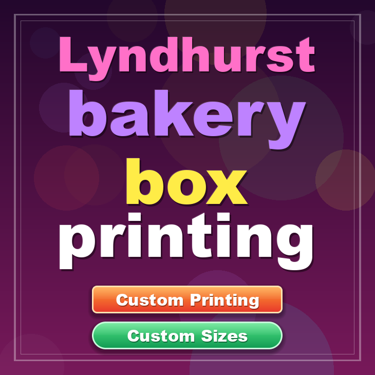 Lyndhurst bakery box printing