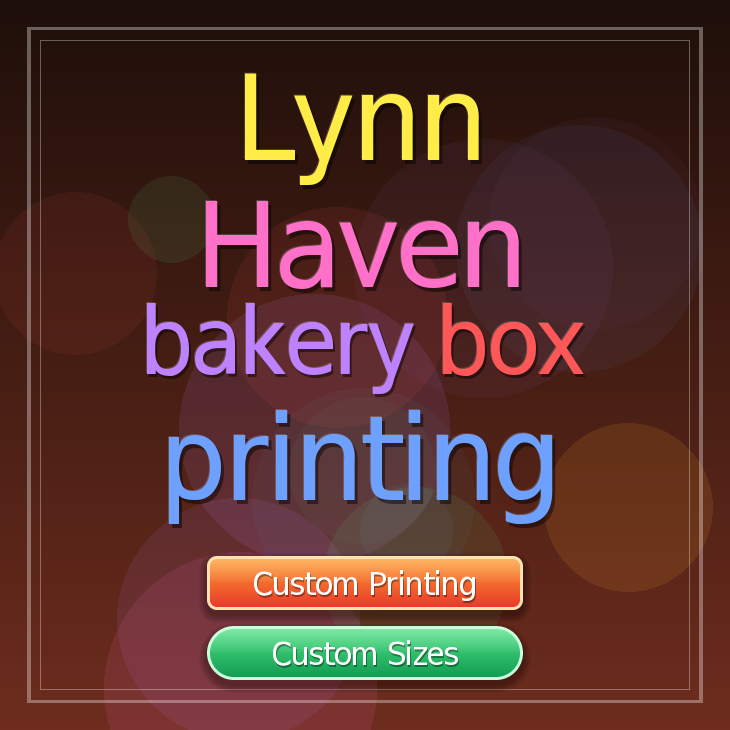 Lynn Haven bakery box printing