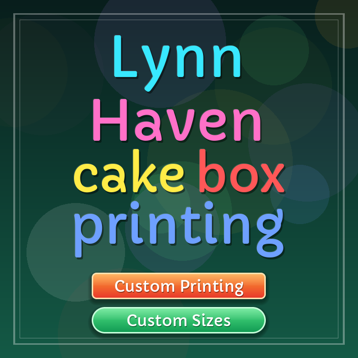 Lynn Haven cake box printing