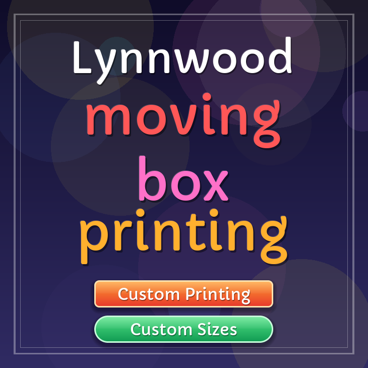 Lynnwood moving box printing