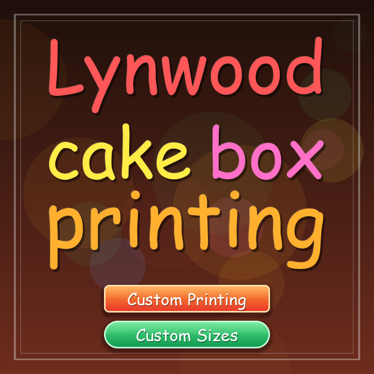 Lynwood cake box printing