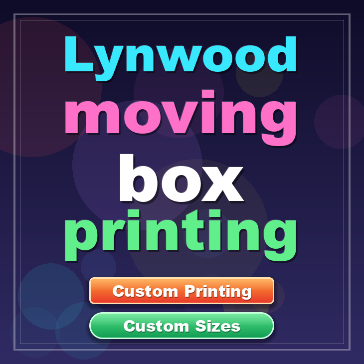 Lynwood moving box printing