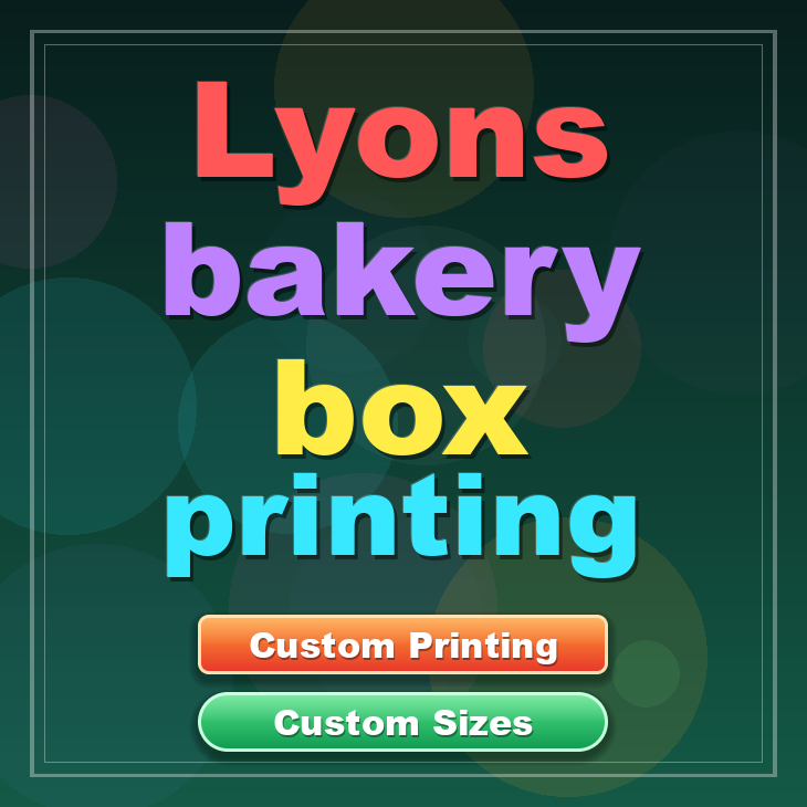 Lyons bakery box printing