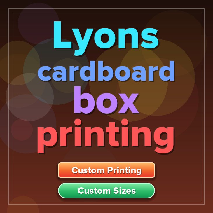 Lyons cardboard box printing