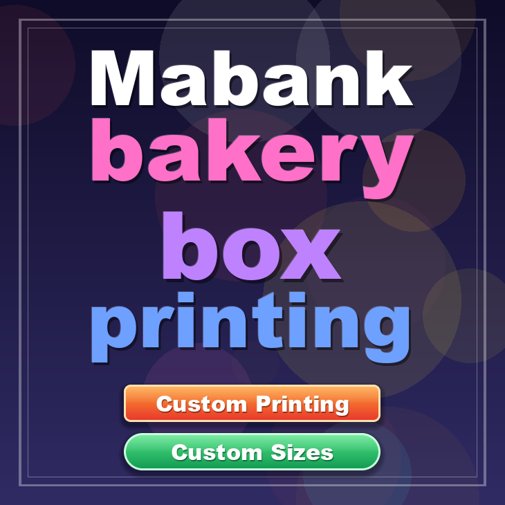 Mabank bakery box printing