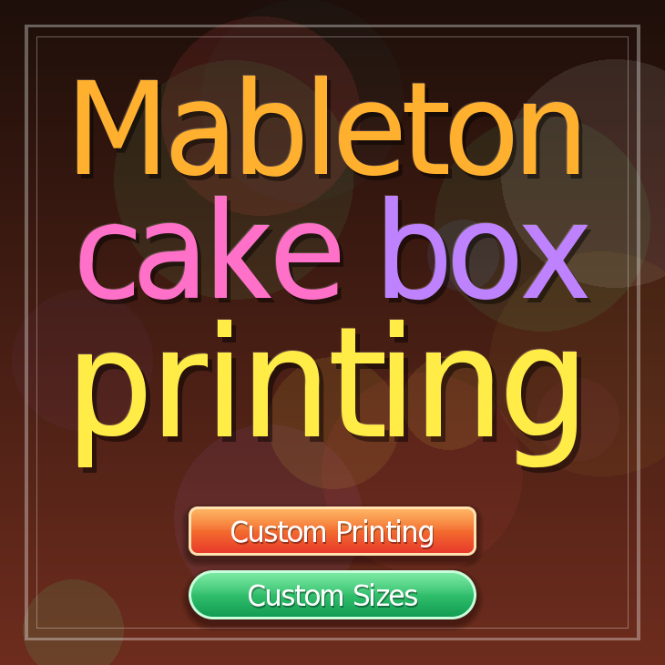 Mableton cake box printing