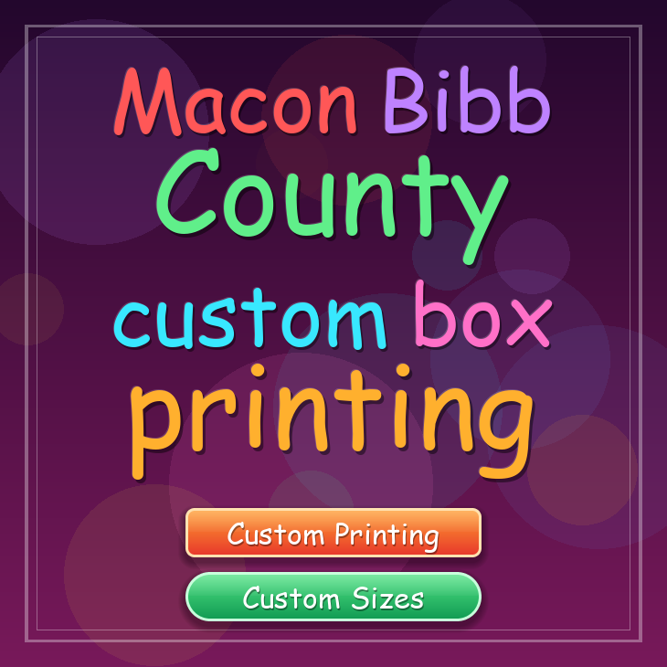 Macon Bibb County custom box printing