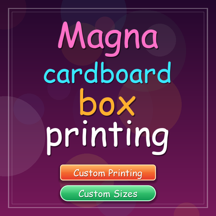 Magna cardboard box printing