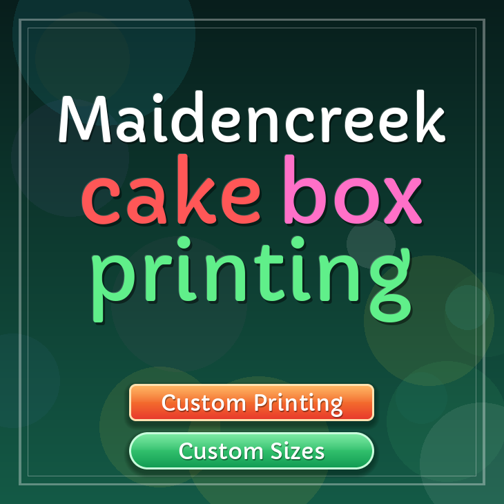 Maidencreek cake box printing