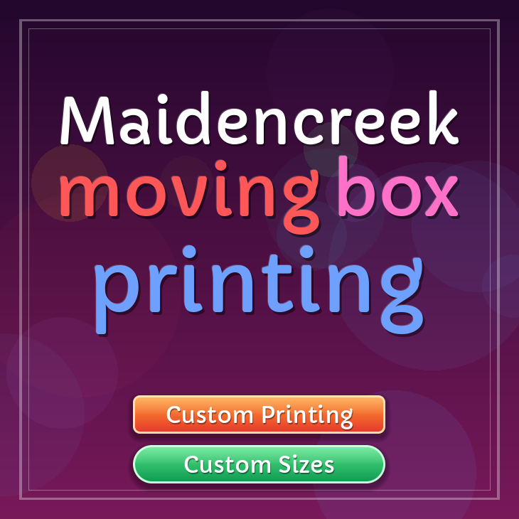 Maidencreek moving box printing