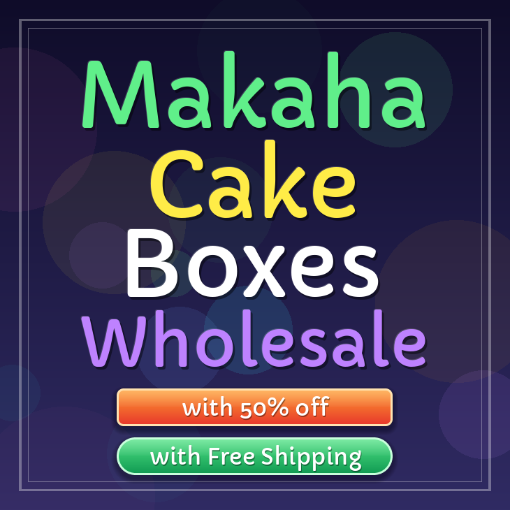 Makaha cake boxes