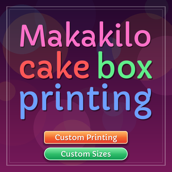 Makakilo cake box printing