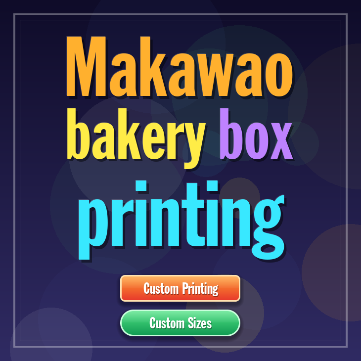 Makawao bakery box printing