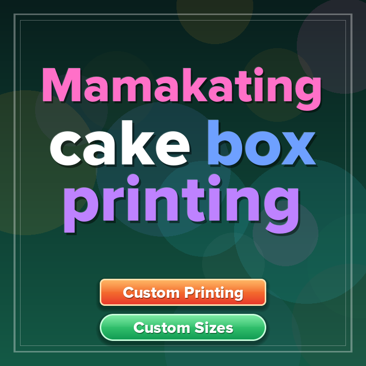 Mamakating cake box printing