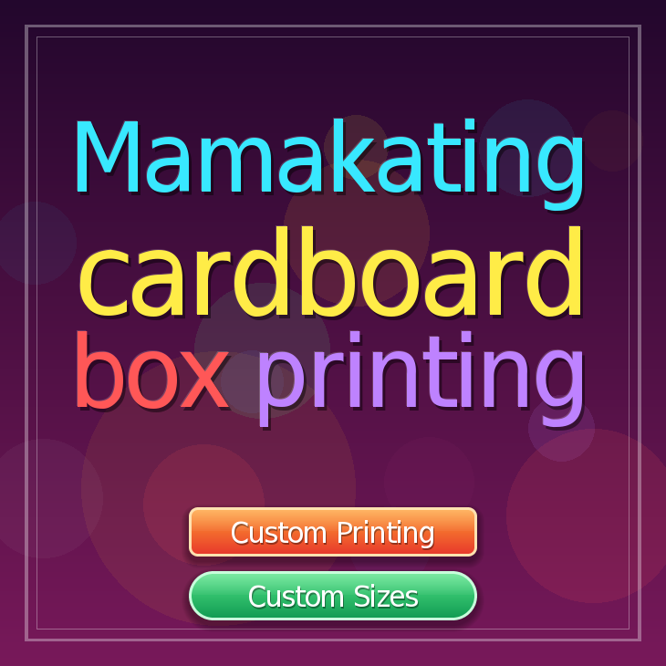 Mamakating cardboard box printing