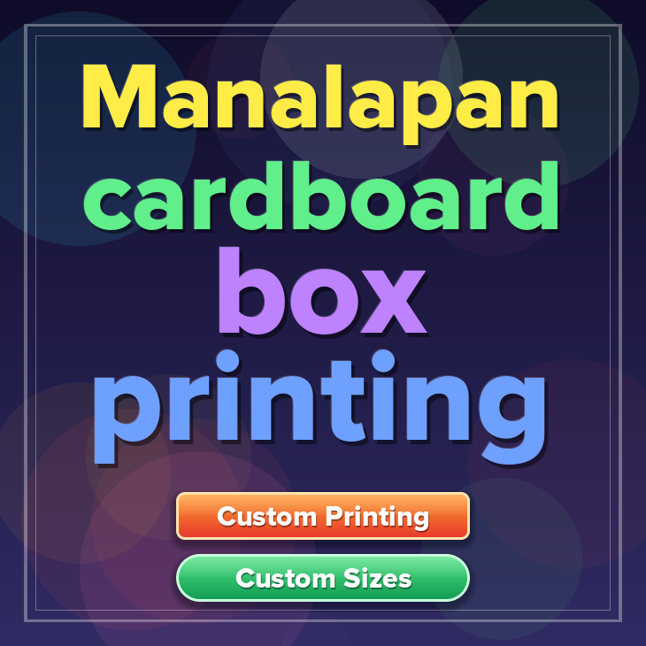 Manalapan cardboard box printing