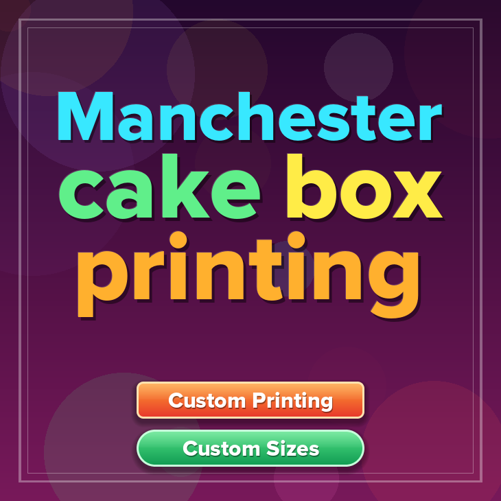 Manchester cake box printing