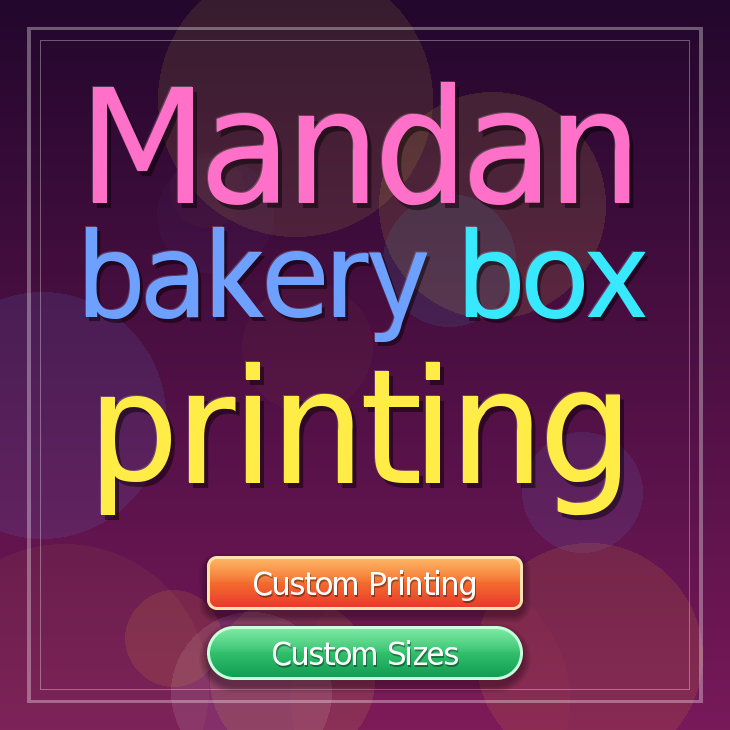 Mandan bakery box printing