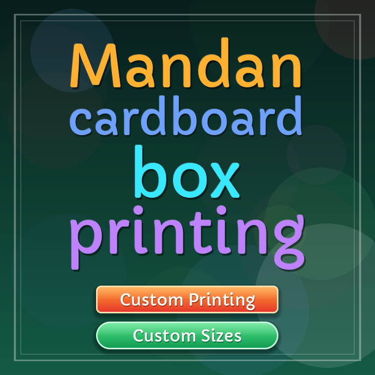 Mandan cardboard box printing
