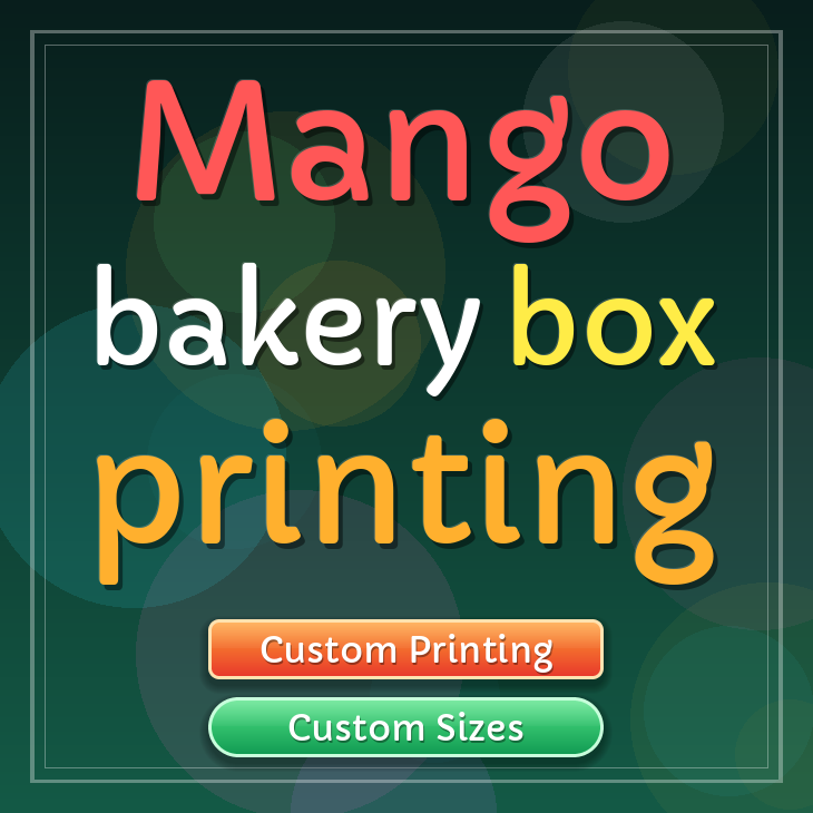 Mango bakery box printing