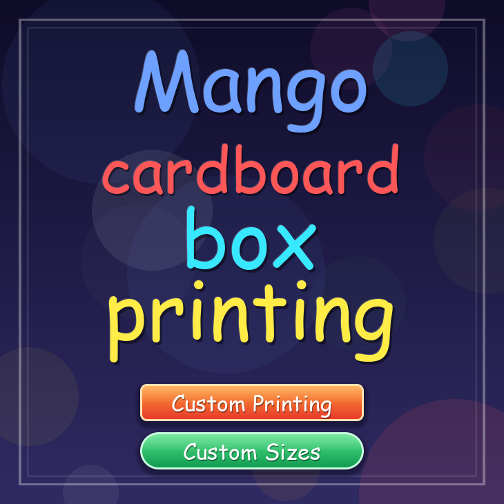Mango cardboard box printing